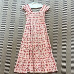 Hill House Red and White Smocked Dress